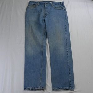 Vtg 2001 Grunge Levi's 38 x‎ 32 505 Regular Straight Medium Stonewash Jeans